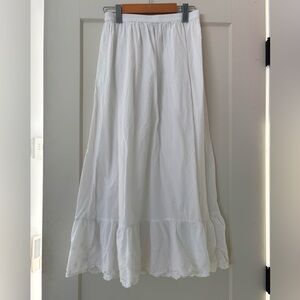 April Cornell White Maxi Skirt
